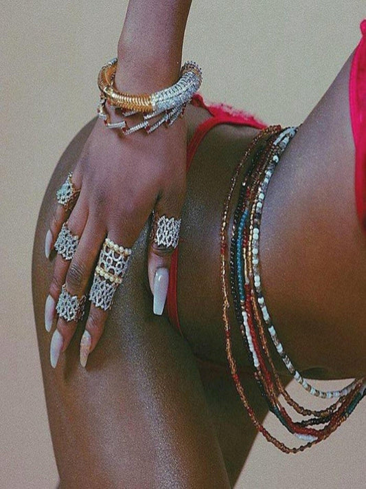 The Rose Goddess Waist Bead Set